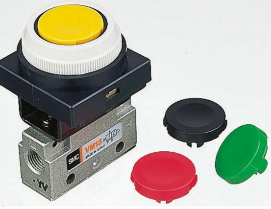 (4PK) SMC RED-BLACK-GREEN-YELLOW PUSH BUTTON INSERTS ONLY *BR2