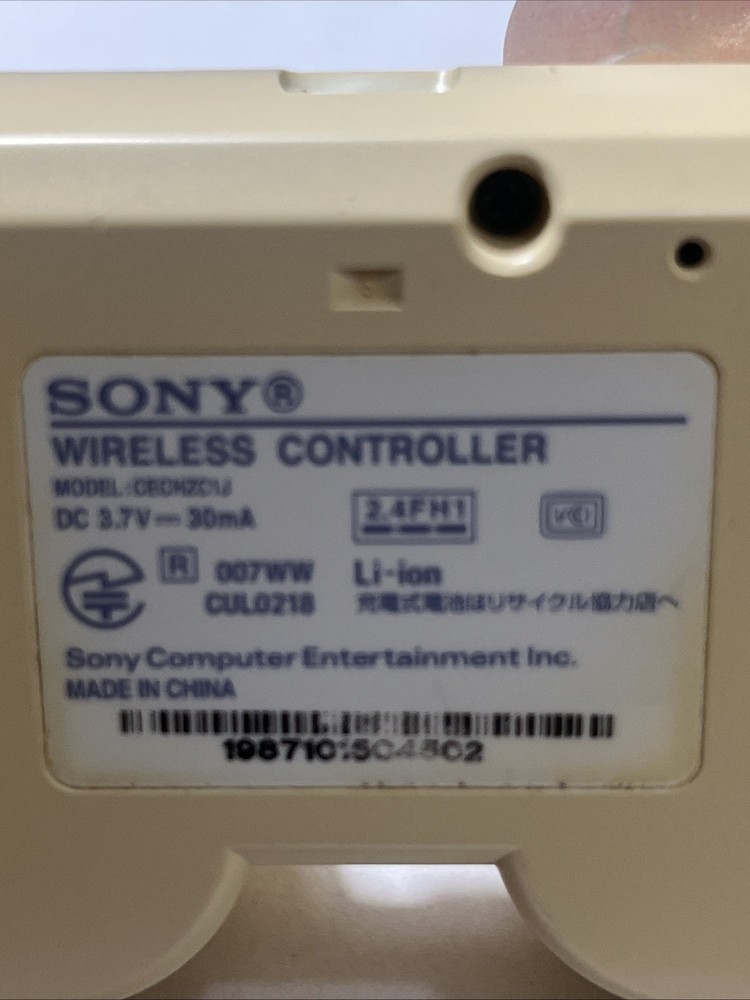 Sony PS3 Sixaxis Wireless Controller white yellowing OEM Original Tested Clean