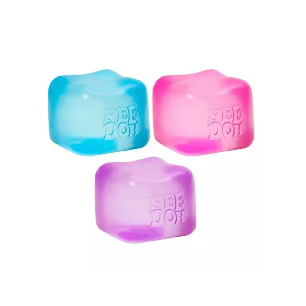 NIB VIRAL NeeDoh Nice Cube - Super Solid Squish! (Blue)- AUTHENTIC-Original sz