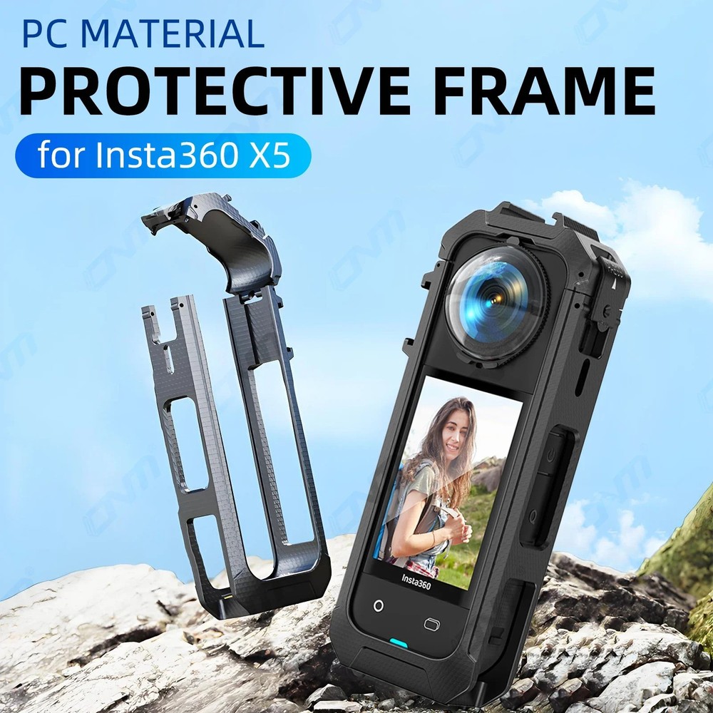 Quick Release Magnetic Base Frame Case for Insta360 X5 Protective Rabbit Cage