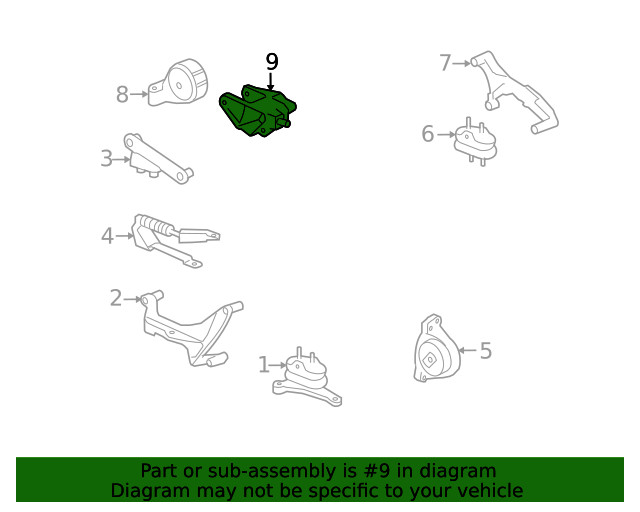 Genuine GM Rear Mount Bracket 15822575