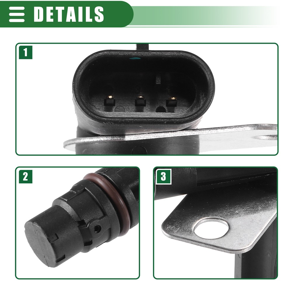 Pack (1) Crankshaft Position Sensor Engine Sensor for GMC Savana 1500 2003-2007