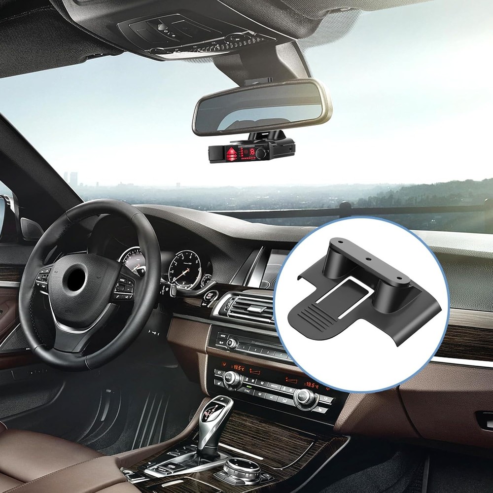 Universal Radar Detector Mount Bracket Rearview Mirror Holder