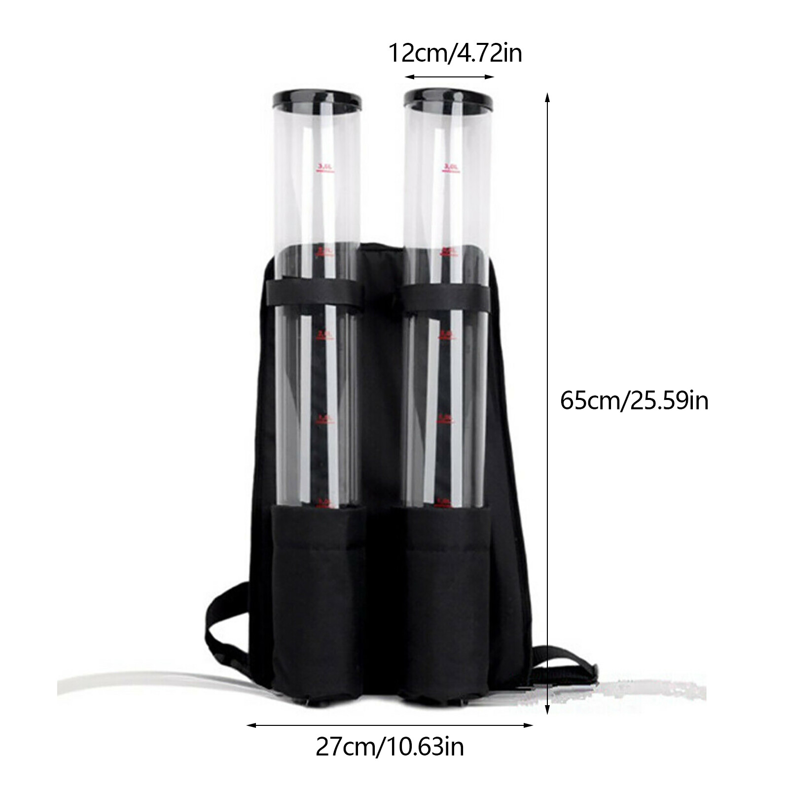 Double Tank Drink Beverage Dispenser Backpack Beer liquid Shot Pump Gun PUB