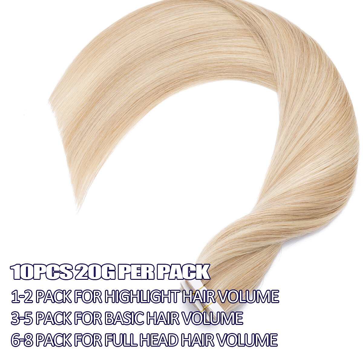 CLEARANCE Tape In 100% Real Remy Human Hair Extensions Skin Weft Full Head Ombre