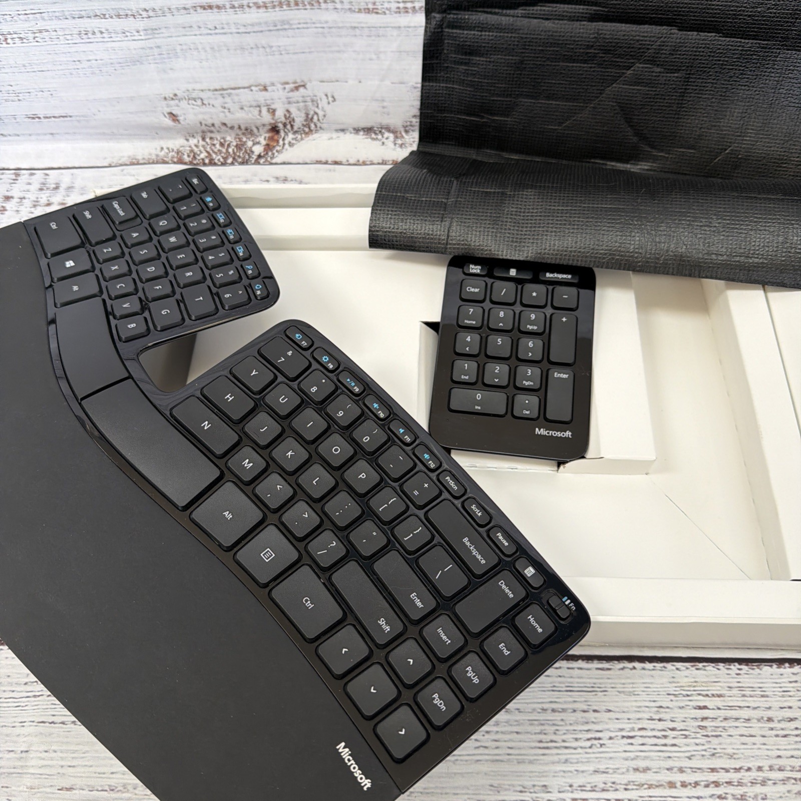 Microsoft L5V-00001 Sculpt Ergonomic Desktop Keyboard Mouse Keypad - TESTED