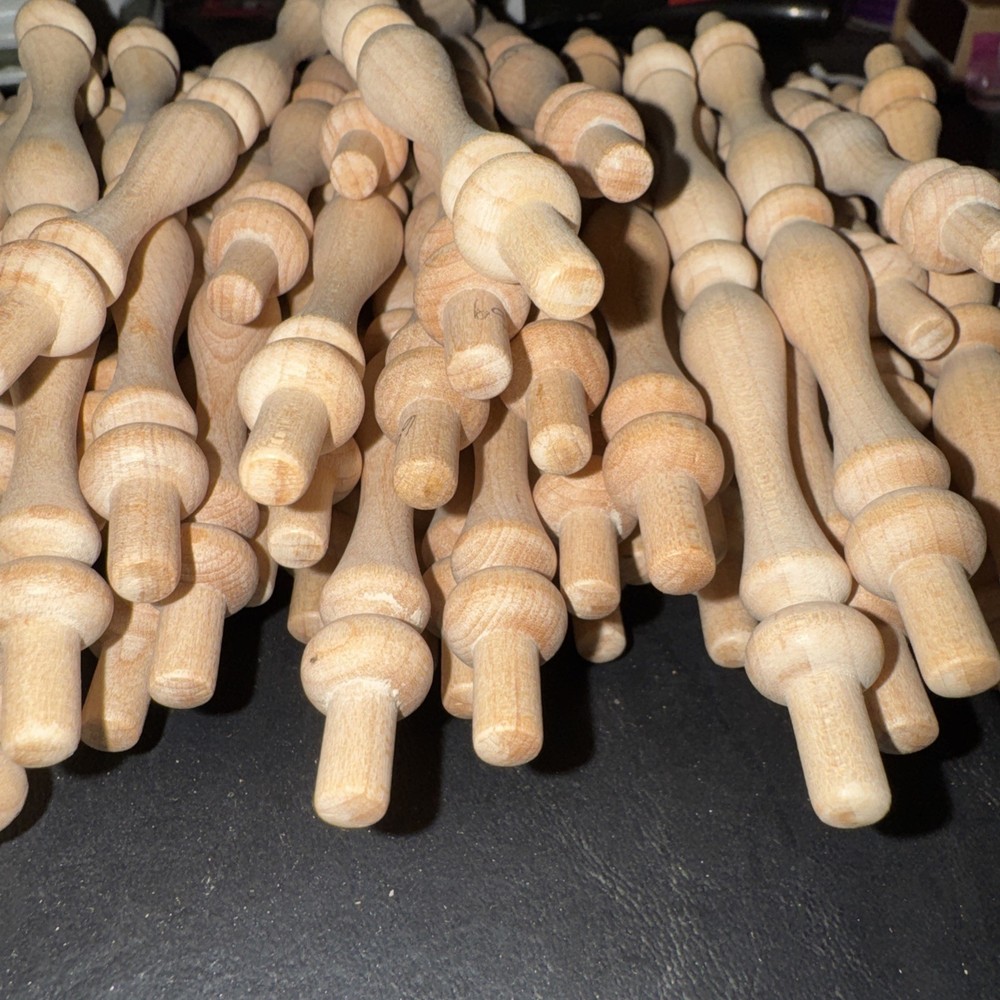 NEW UNFINISHED MAPLE SPINDLE 6" Maple? 81 PIECES