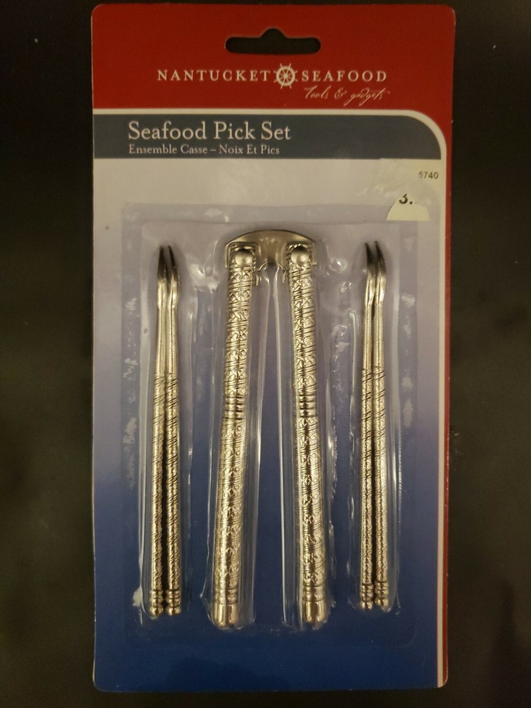 Nantucket Seafood Shell Cracker and Picks Set  5-Piece 1 EA