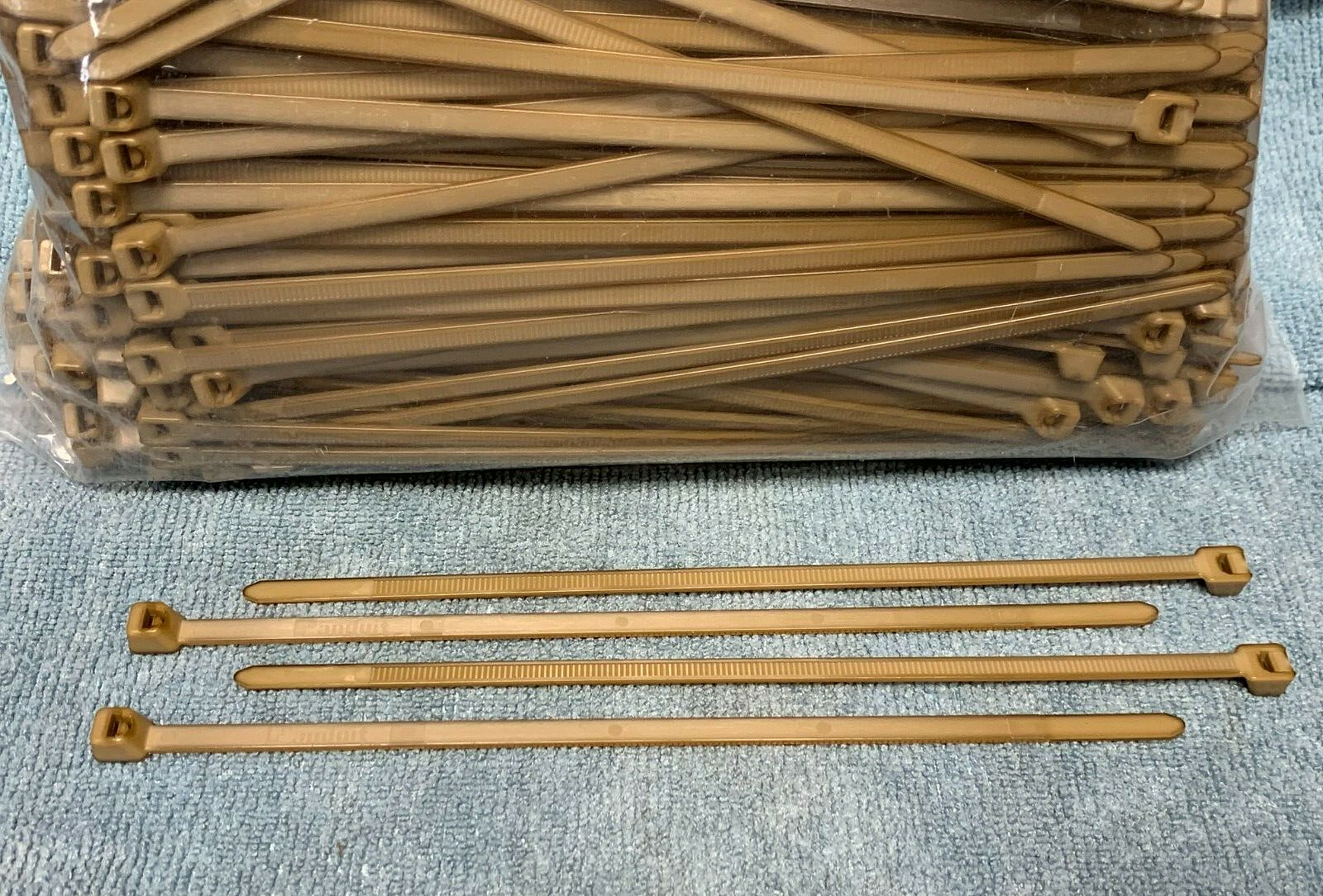 PEEK Cable Ties, High Heat 500F, 150lb, 7.4", Polyetheretherketone, Zip Tie, ea.