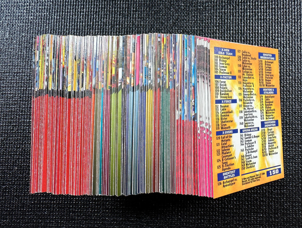 1995 Fleer Ultra X-Men - Complete Base Set - 150 Cards