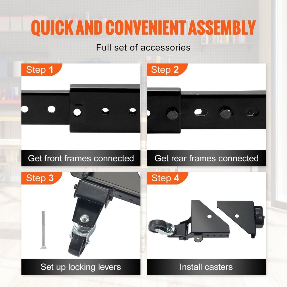 Universal Tool Mounting Base 500lb Strong Stable Rolling Design