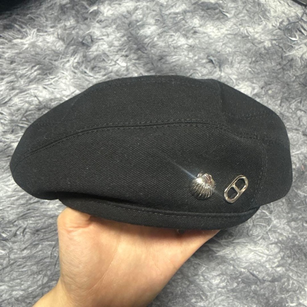 Hermes Saint Honore Seashell Beret Hat 57