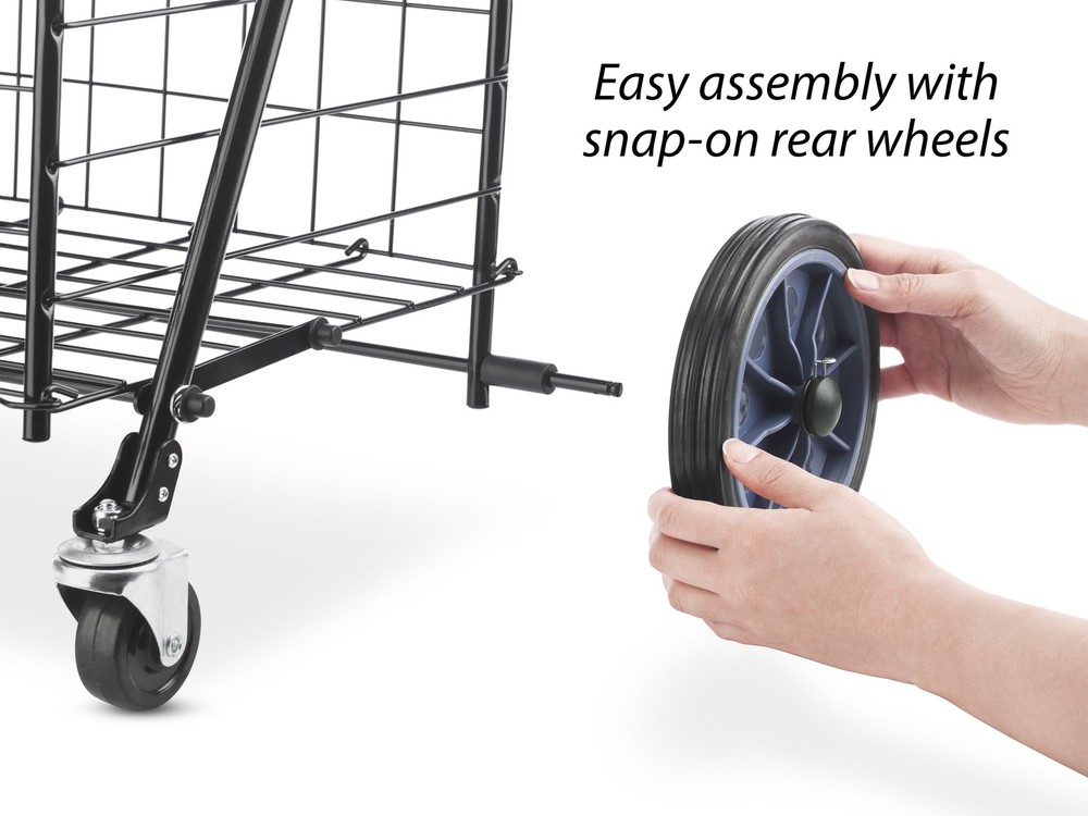 Mainstays Rolling Multipurpose Cart, Metal, Black