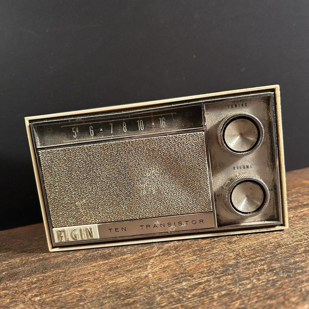 Vintage Elgin Ten Transistor Radio Working