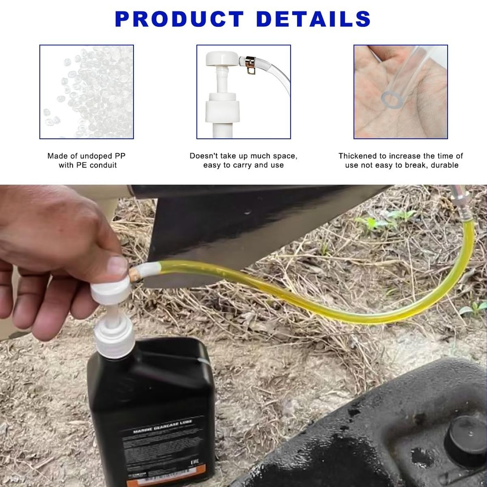 MUQIDA Fluid Pump for Quart Bottles, Transmission Extractor with White
