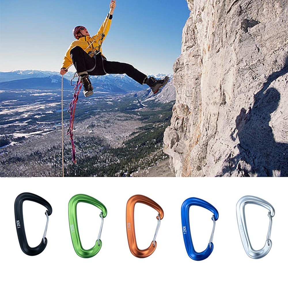 For Climbing D Shape Clip Tools Backpack Hook D Shape Hook Portable 22g
