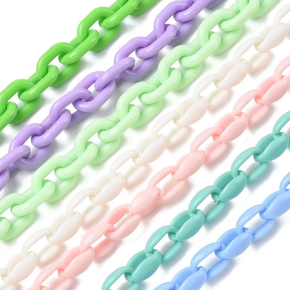 7strands Handmade Acrylic Cable Chains for Handbag Chain Making Mixed