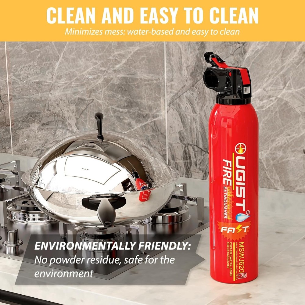 21oz Portable Fire Extinguisher for Home, Kitchen & Camping