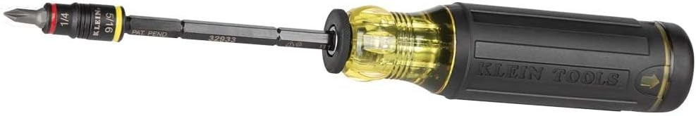 Klein Tools 32933 Impact Driver, SAE 7-in-1 Impact Socket Set, Flip Socket with