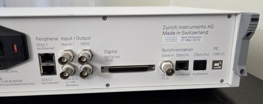 Zurich Instruments HF2LI Lock-In Amplifier – MFK, PLL, PID Options Enabled