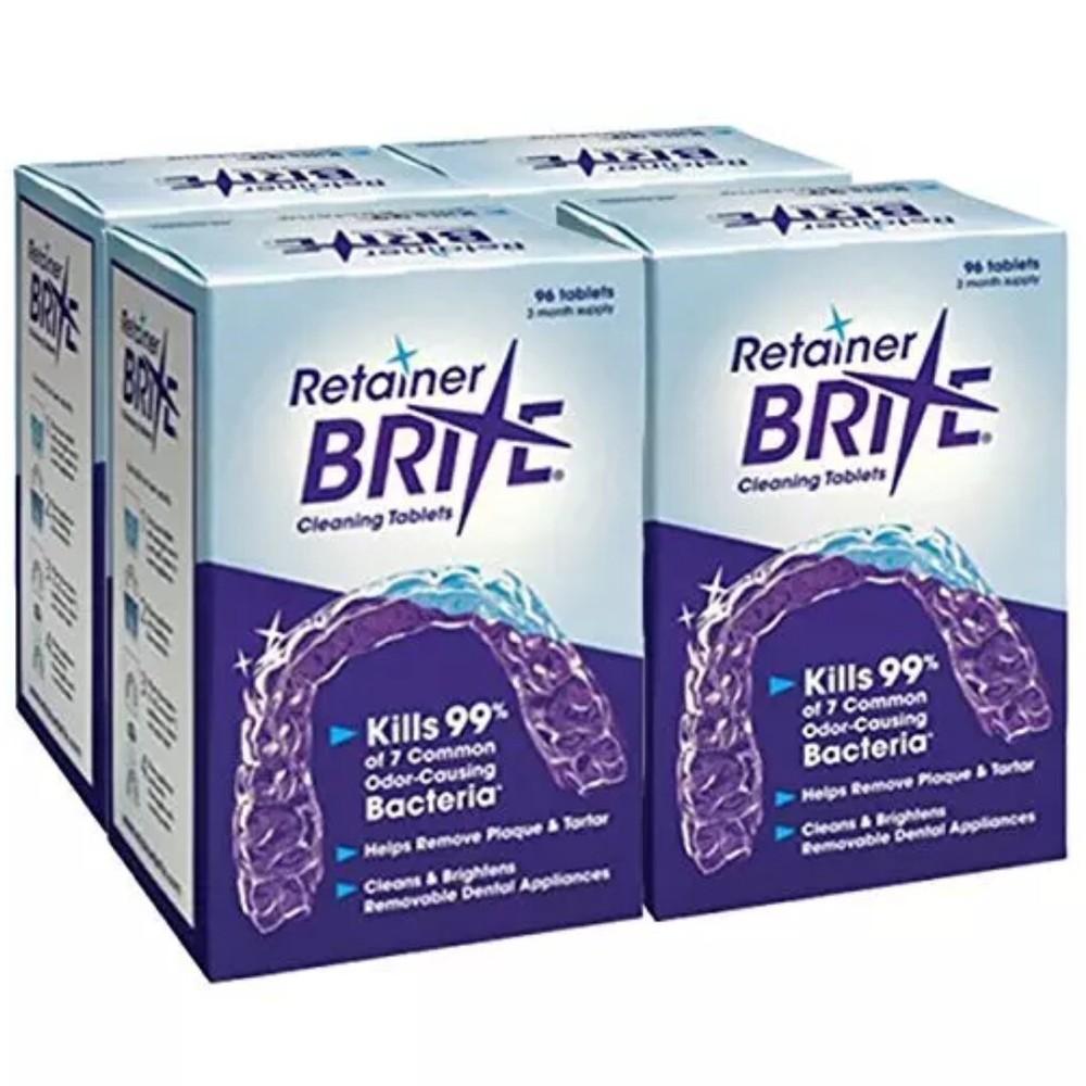 Retainer Brite Box Tablets 384ct-Pack Of 4