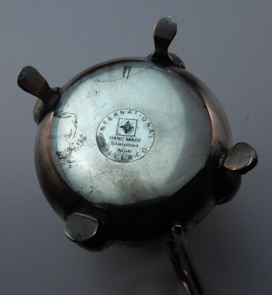 International Creamer Footed Silverplated Handmade India