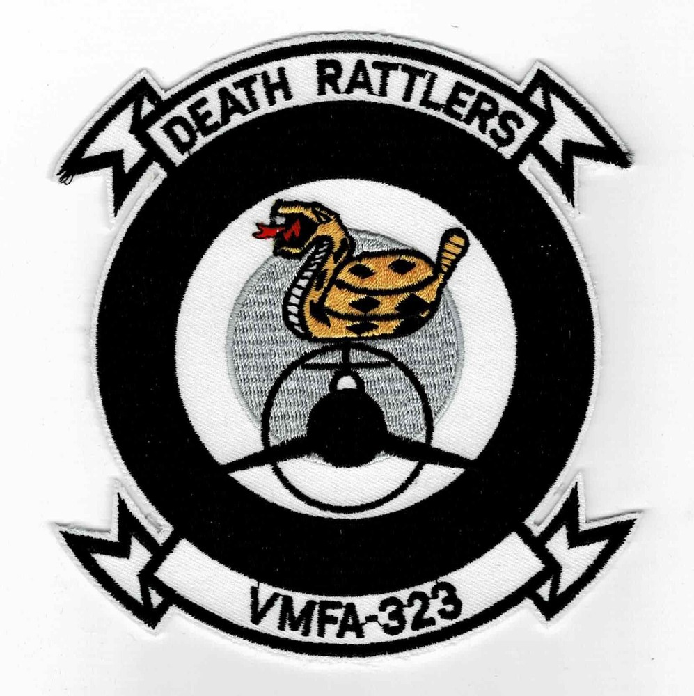 Marine Fighter Attack Squadron VMFA-323 "Death Rattlers" patch.