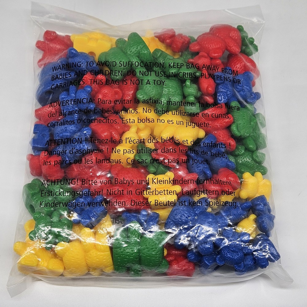 Learning Resources 80 Bear Counters Sorting Education Complete New Sealed