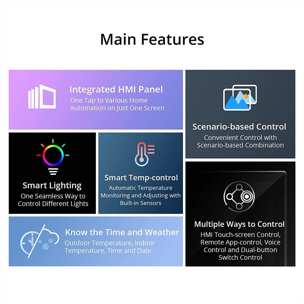 SONOFF NSPanel WiFi Smart Scene Wall Switch Touch Screen Smart Home APP Control