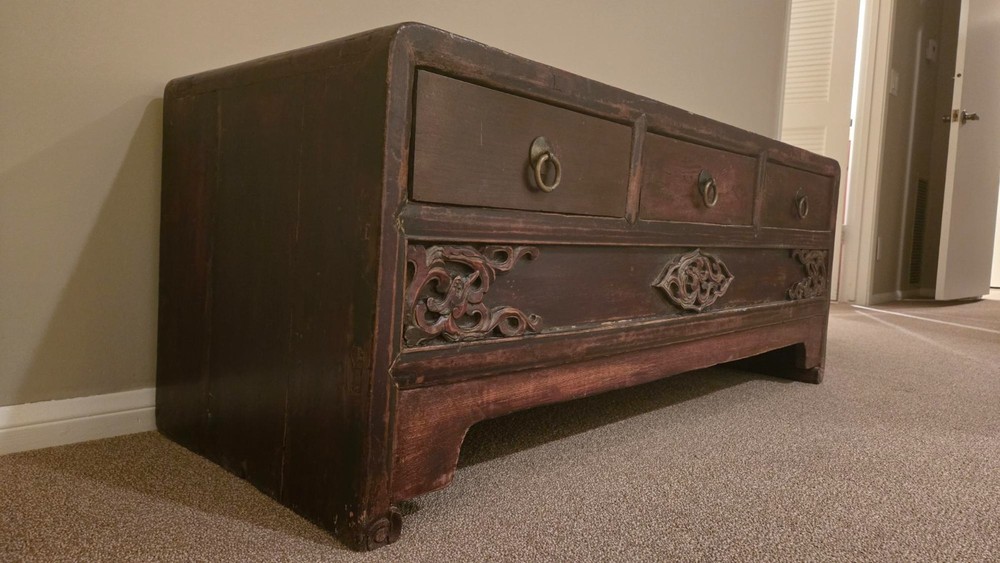 Antique Low Boy Chinese Console Cabinet