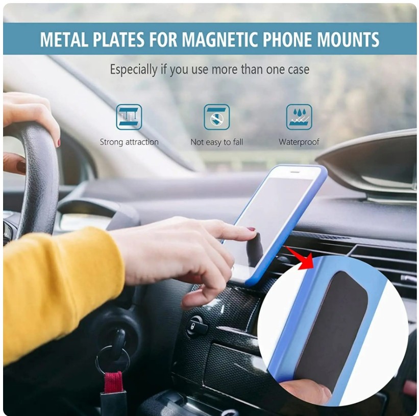 Metal Plates Adhesive Sticker Replace For Magnetic Car Mount Phone Holder lot