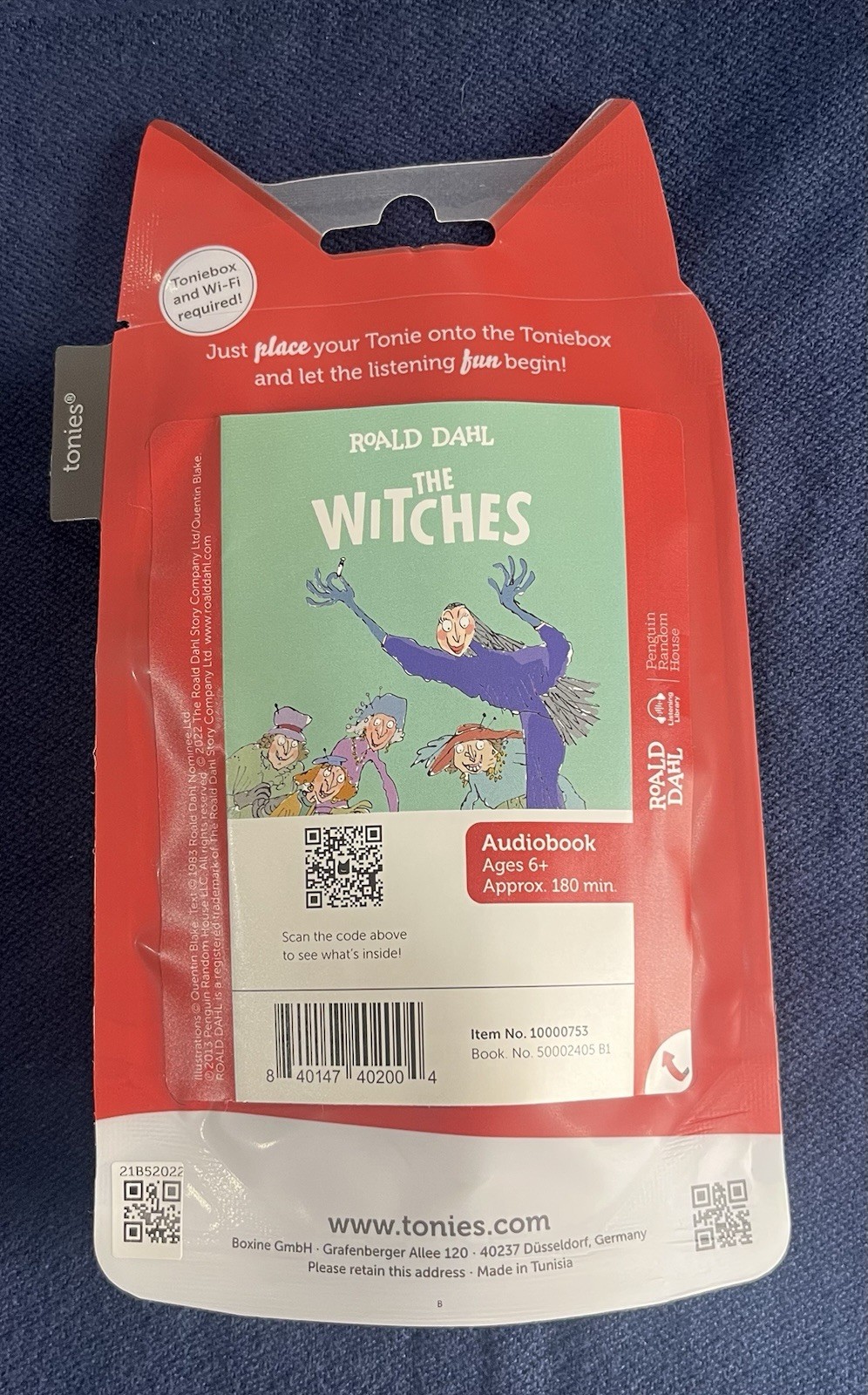 Tonies Roald Dahl The Witches Audio Character For The Toniebox