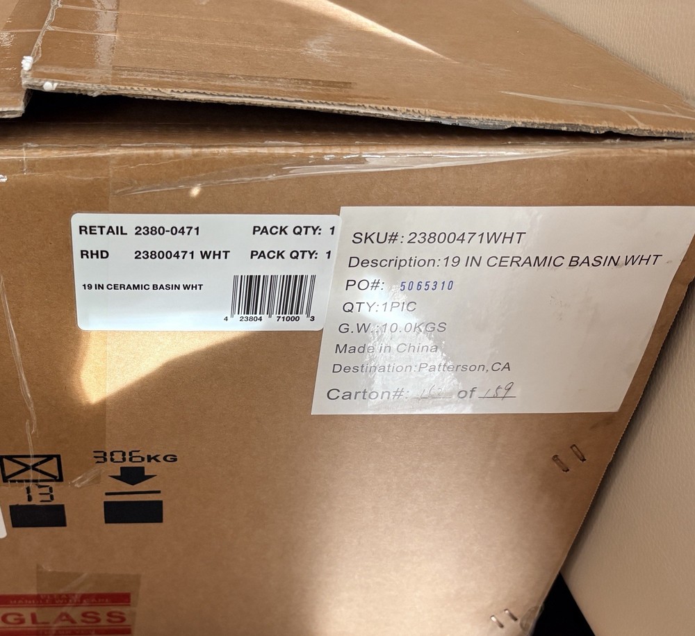 rh restoration hardware 19” Oval Sink Ceramic Undermount