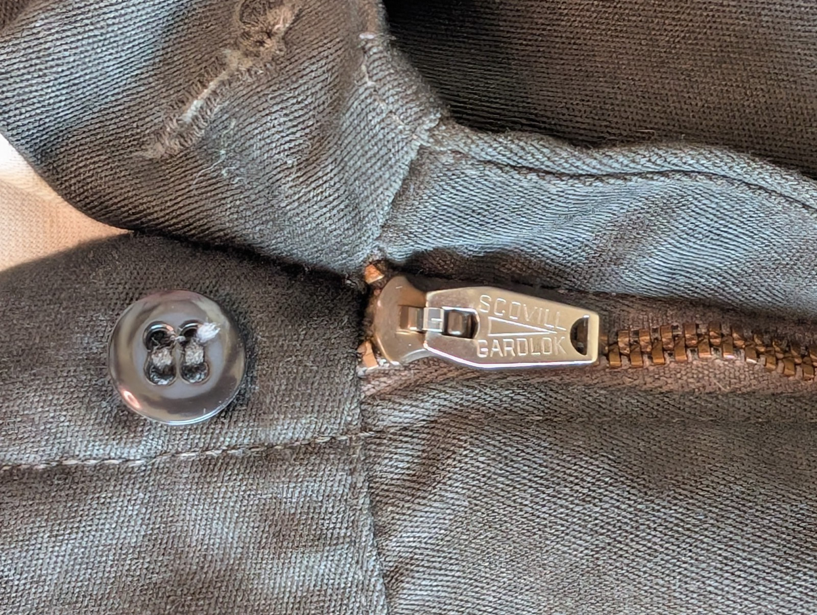 Vintage Big Mac Penn-Prest Green Twill Work Trousers 60s 70s 32x30 Penney's