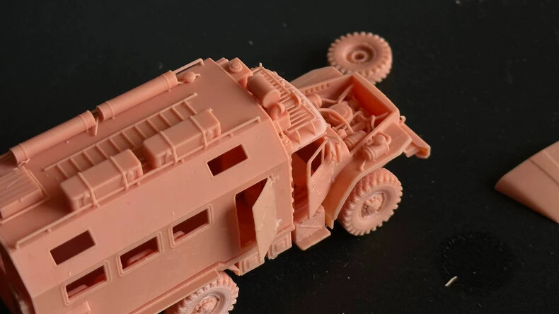 3D Printed 1/72/87/144 Ural multifunctional command vehicle Unpainted Model Kit