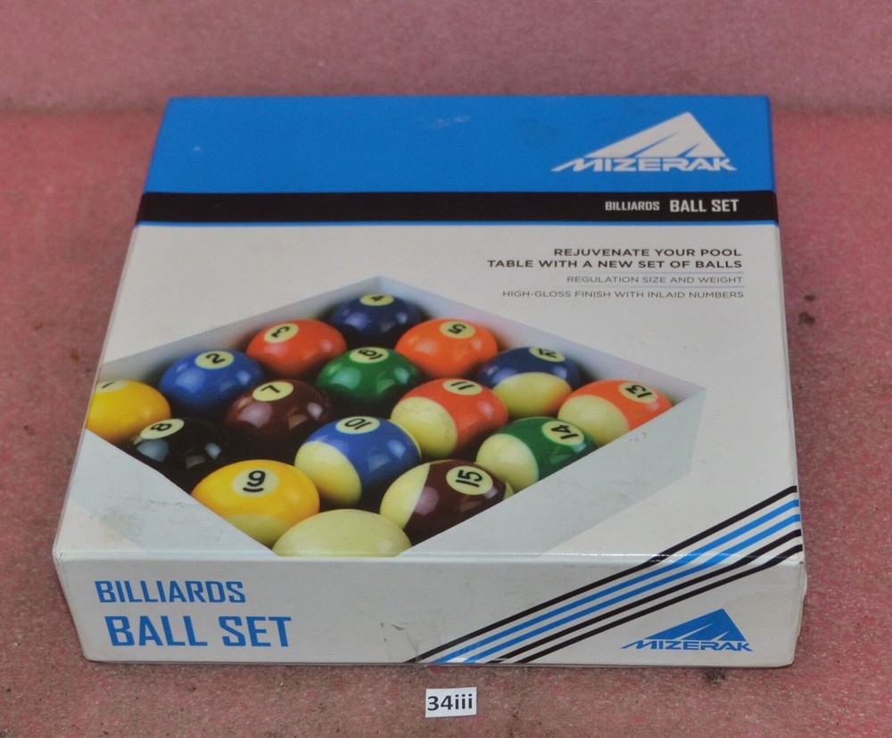 Mizerak Billiards Ball Set.