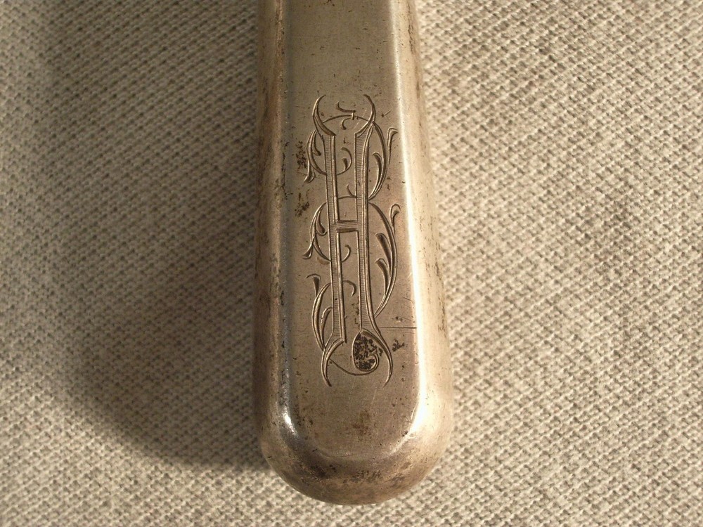 ANTIQUE RUSSIAN 84 SILVER KNIFE MONOGRAM