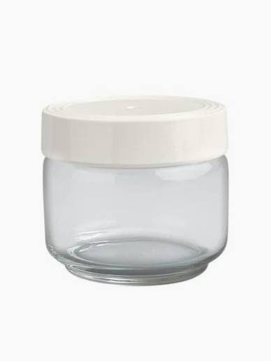 Nora Fleming Pinstripes Small Glass Canister - C9A, RETIRED, NIB