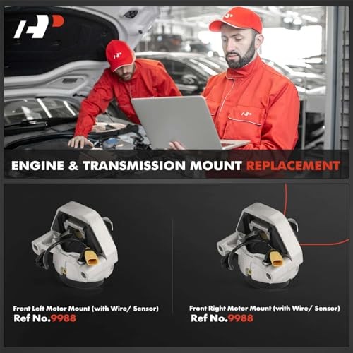 2PCS Front Left and Right Engine Motor Mount Kit Compatible with Audi A6