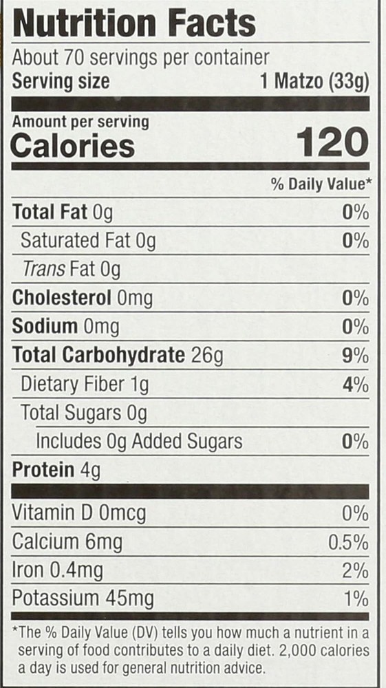 Passover Matzos Resealable Stay-Fresh Pouch
