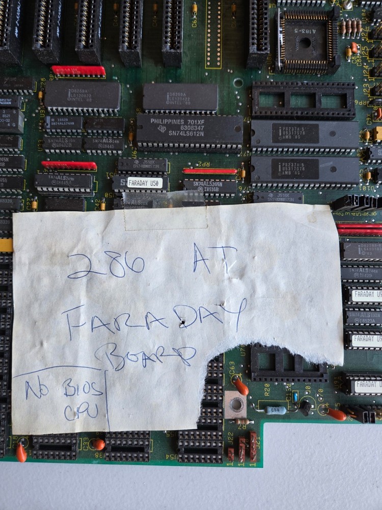 FARADAY A-TEASE VINTAGE COMPUTER BOARD - MOTHERBOARD - UNTESTED