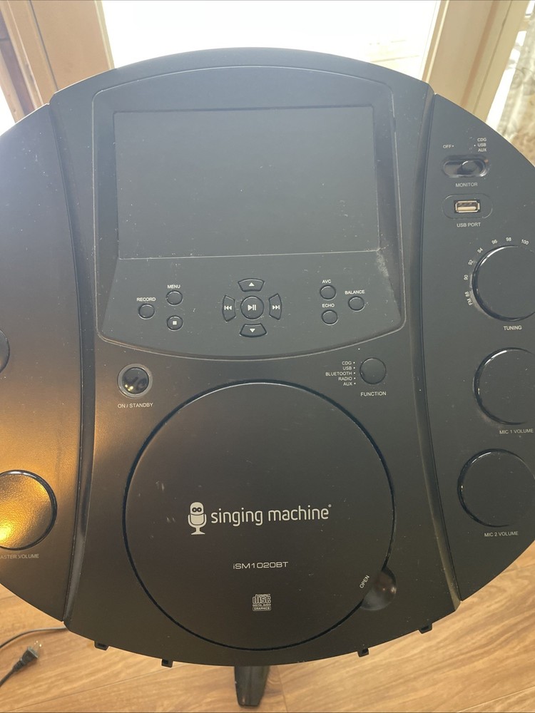 Singing Machine ISM1020BT Karaoke Machine System with 7" TFT LCD Display