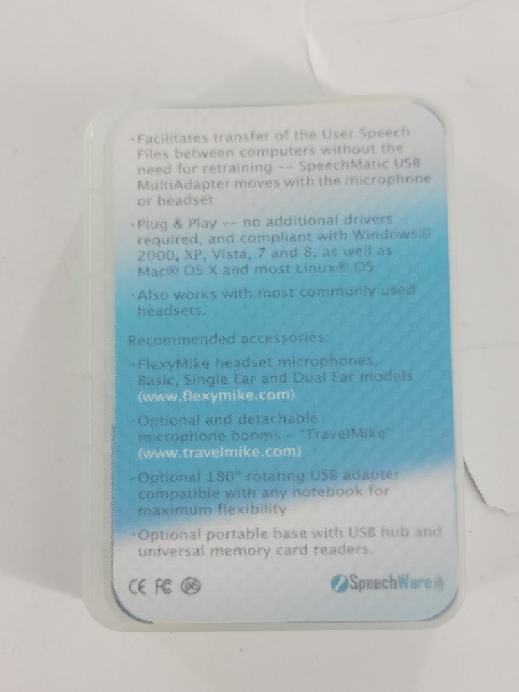 SpeechWare SpeechMatic Multiadapter for Speech Recognition