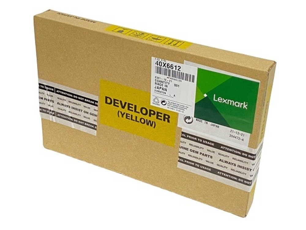 Genuine Lexmark 40X6612 Yellow Developer Carrier