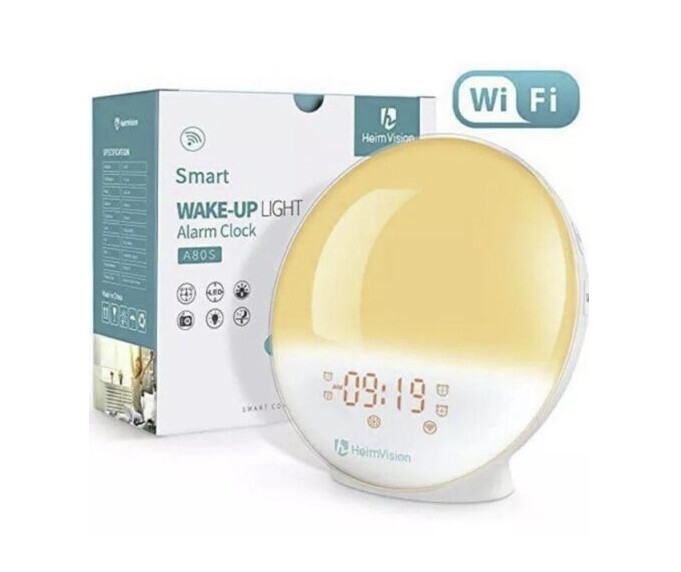4 Pack Sunrise Smart Wake Up Light Digital Alarm Clock A80S Nature Sounds Alexa