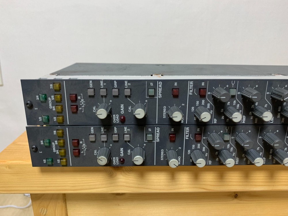 2 x STUDER 980 Mixer Stereo Line Input Modules As Is