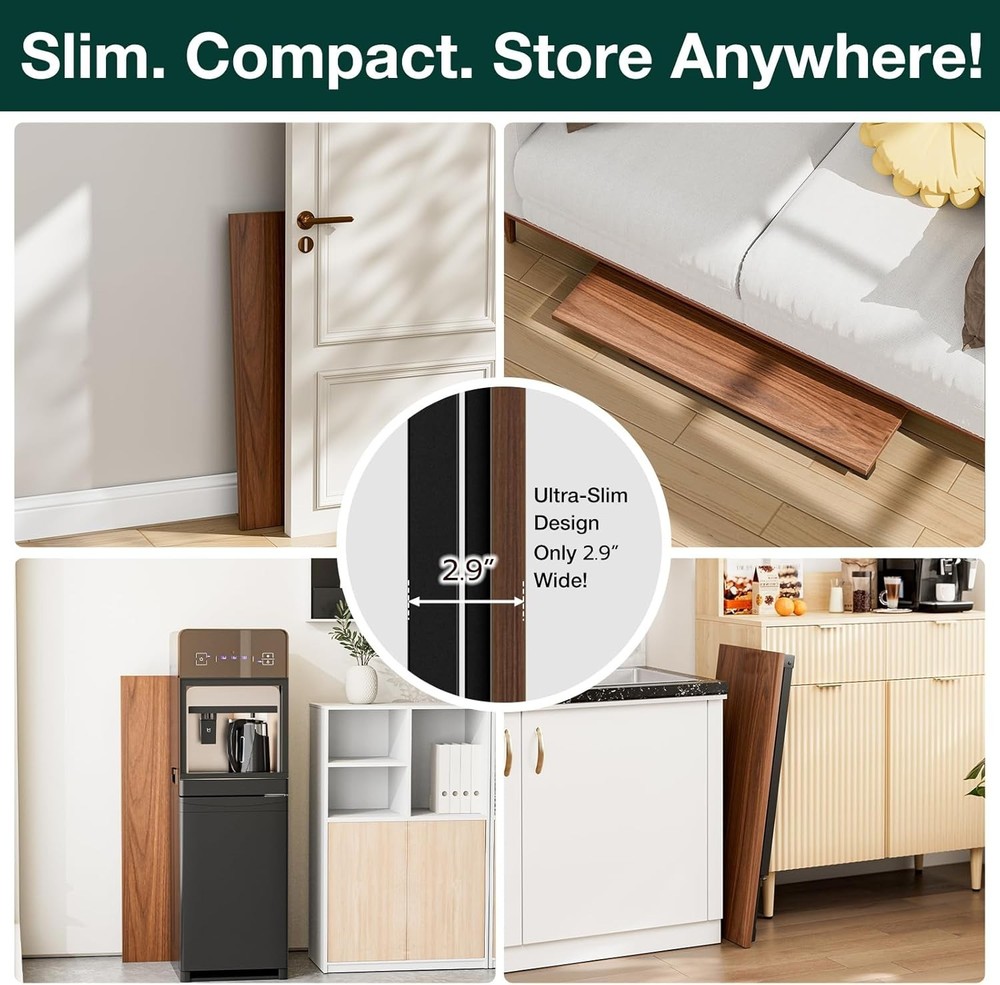 Small Folding Computer Desk – Portable 35.8 Inch Foldable Laptop Table