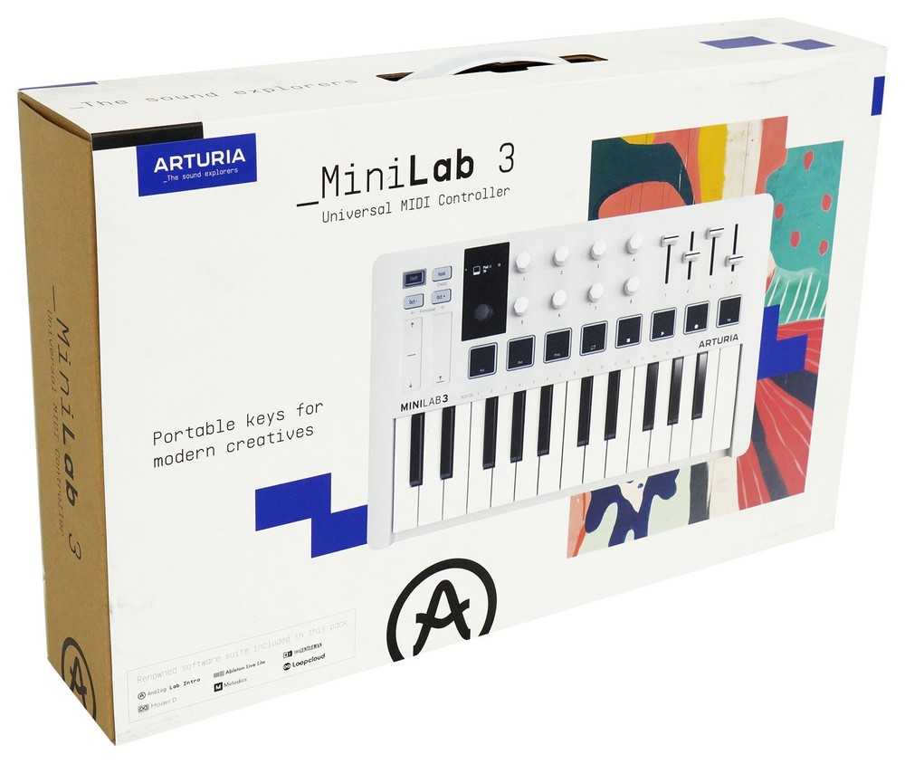Arturia Minilab 3 25-Key USB MIDI Keyboard Controller+Portable Bluetooth Speaker