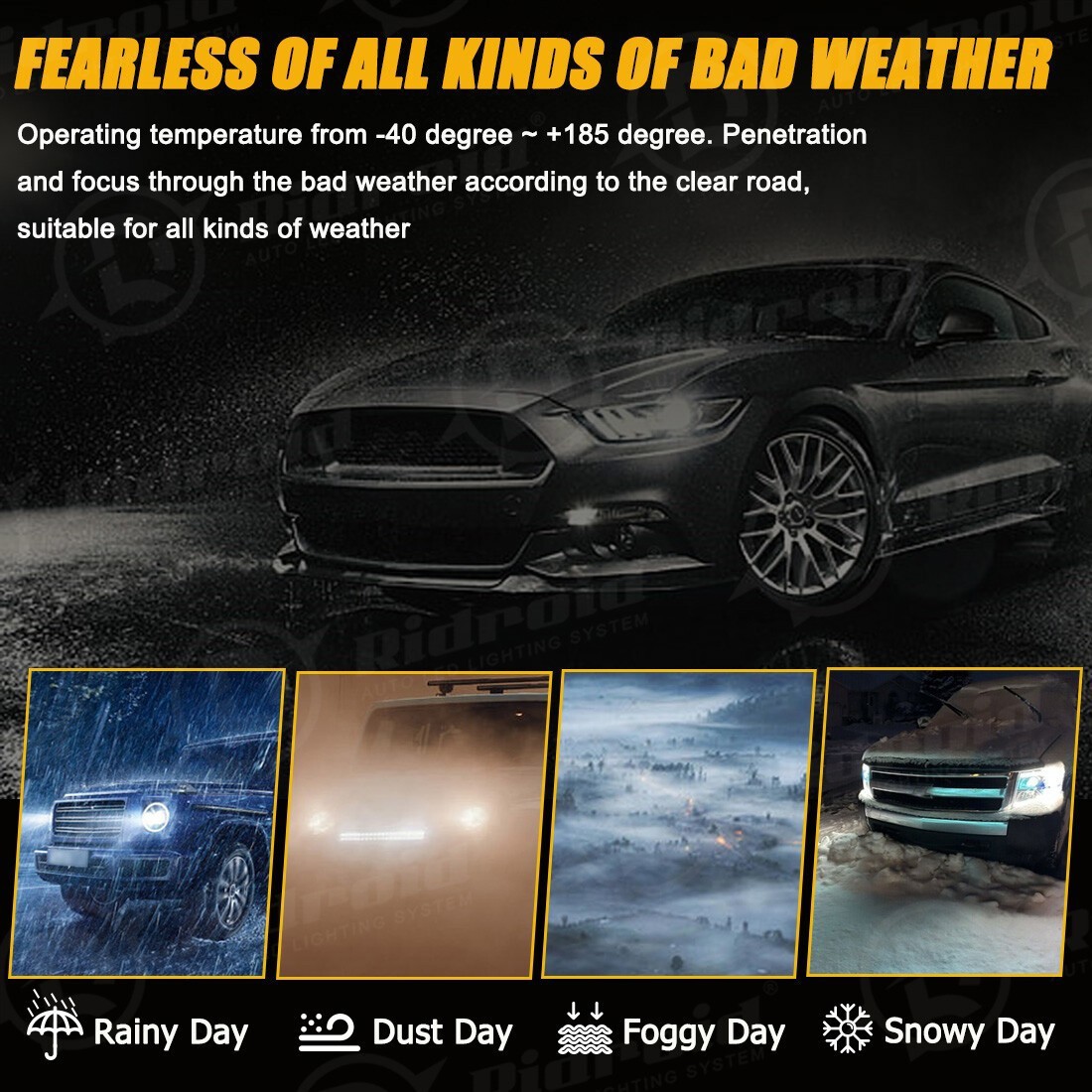 8X White LED Rock Lights Underbody Trail Rig Glow Lamp Offroad SUV Pickup Truck