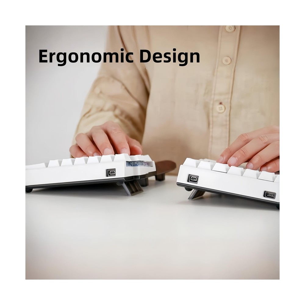Lite: Wireless Ergonomic Split Mechanical Keyboard Hot Swappable, Compact 60%...